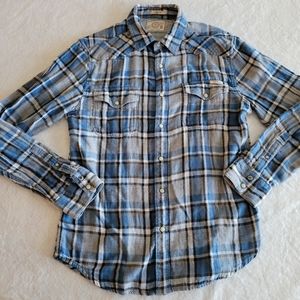 Lucky brand mens pearl snaps shirt size small
